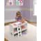 Badger Basket Pink & White Doll Bunk Bed with Bedding & Ladder
